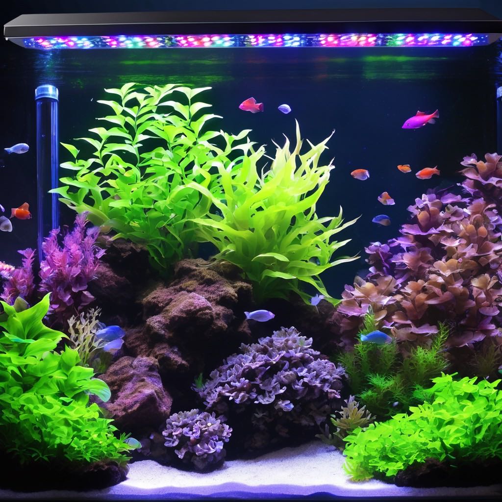 LED 水族箱燈光概念圖