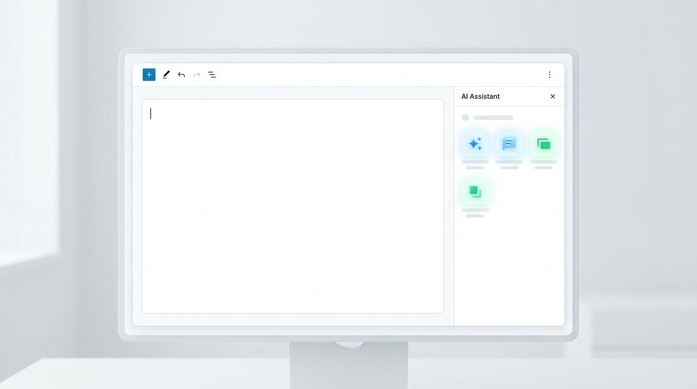 Writing process with AI assistant