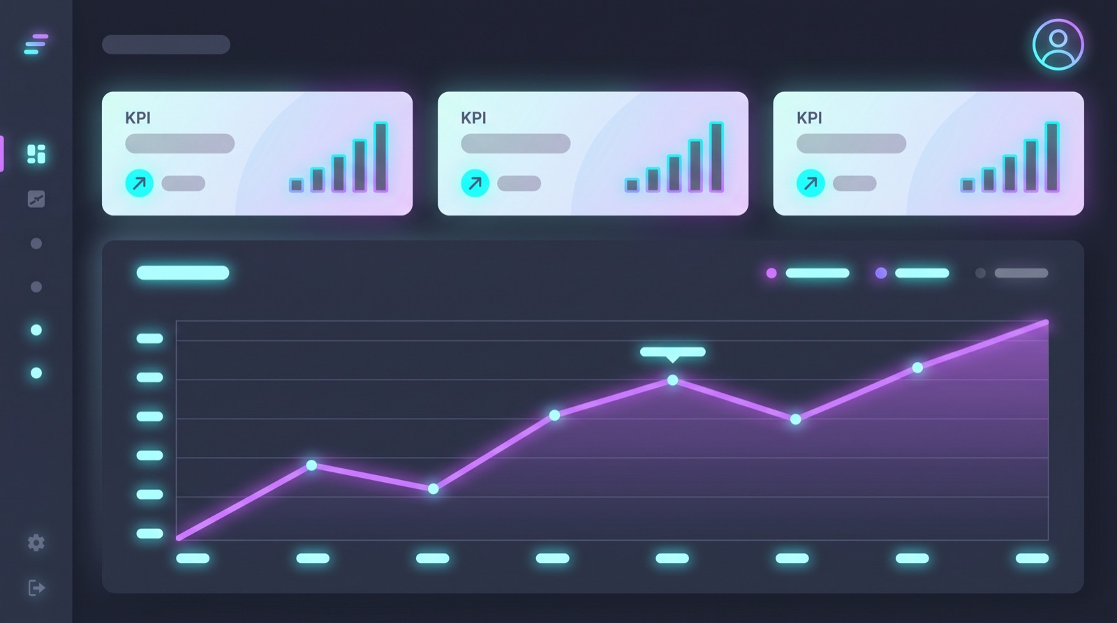 步驟 10 dashboard mockup - 30 天使用儀表板